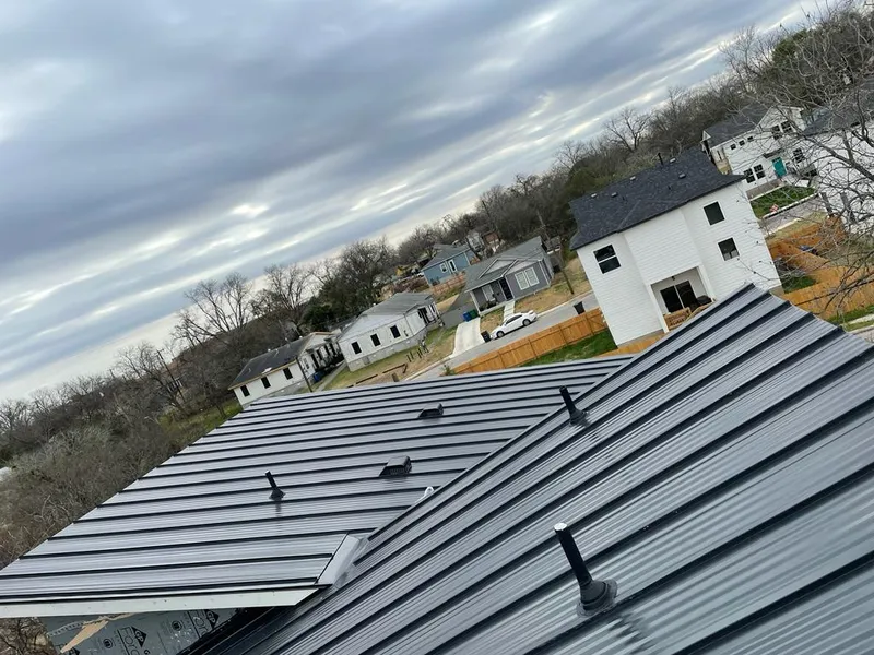 Standing seam metal roof panels with vents for Skylight Repair in Mount Zion